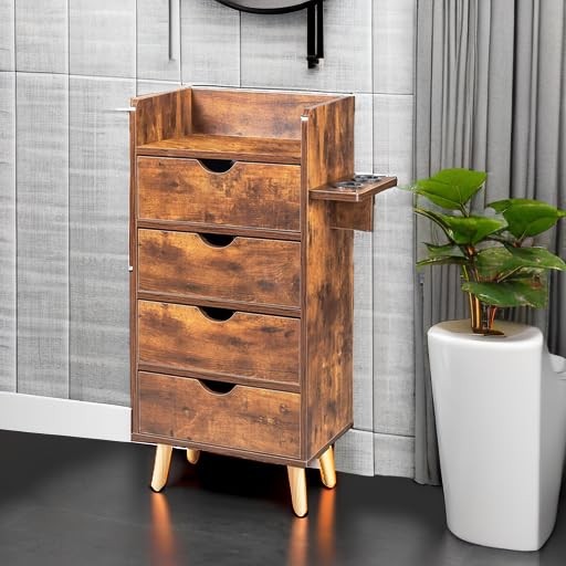 Salon Station Storage Cabinet Barber Styling Station Hair Dryer