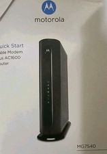 Motorola MG7540 16x4 Cable Modem Plus AC1600 Wi-Fi Router DOCSIS Renewed
