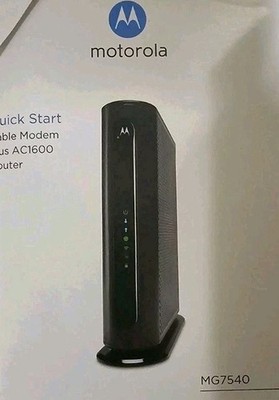 Motorola MG7540 16x4 Cable Modem Plus AC1600 Wi-Fi Router DOCSIS Renewed