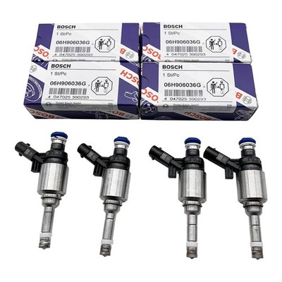 4PCS BOSCH Fuel Injectors 06H906036G for Audi A4 TT VW Jetta Golf CCTA 2.0T OEM