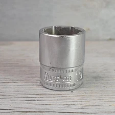 Snap-On Tools USA 3/8" Drive 12pt 19mm Metric Shallow Chrome Socket FSM191