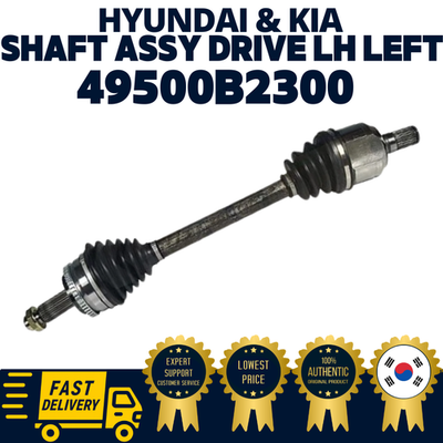 2点、イドラ00、BB00 GENUINE OEM Hyundai Kia Shaft Assy Drive LH Left 49500B2300 Soul