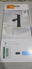 Moen 84760BL Genta Matte Black One-Handle Bathroom Faucet