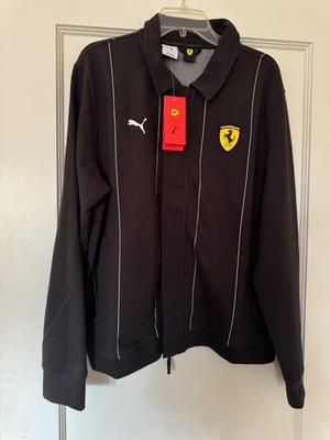 Puma Ferrari Race Premium Men's jacket Black Men's Size large  