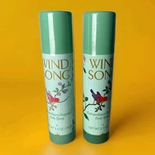 🌸 2-Pack Prince Matchabelli Wind Song Body Spray 2.5oz Women Perfume Mist NEW 