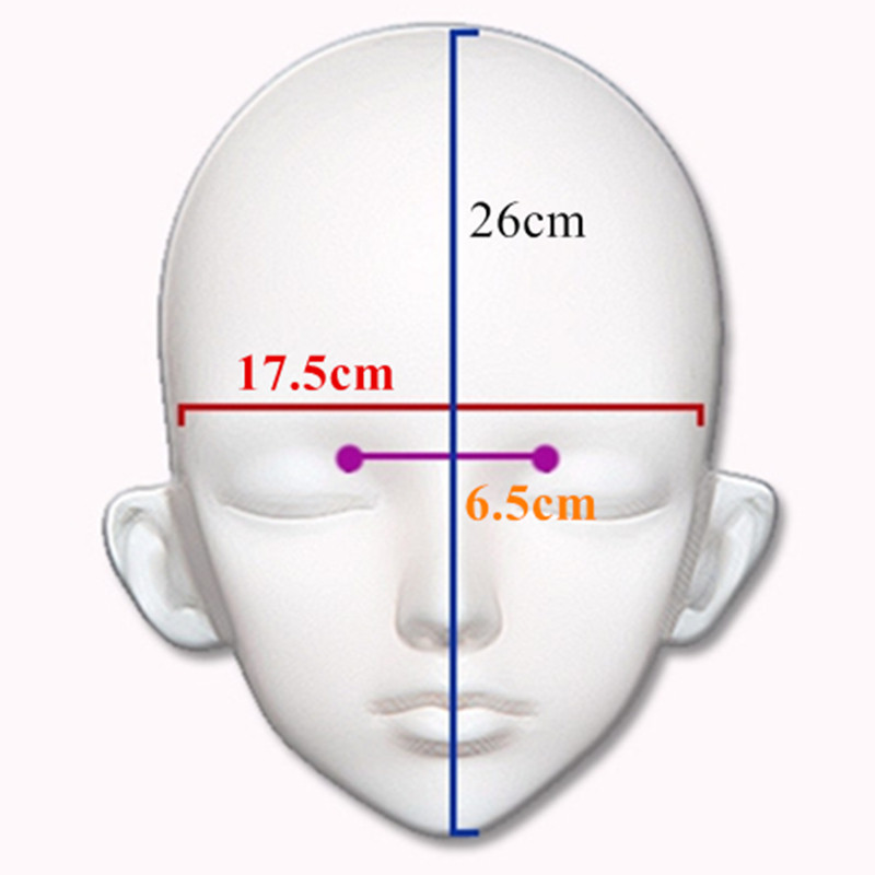 KnowU BJD Half Head Shell Headgear Anime Face With Hair Cosplay Hard Material image 10