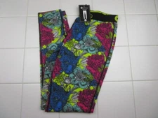 Ethika Leggings Floral Print Multicolor Women's Medium Pants Bottoms Pajamas