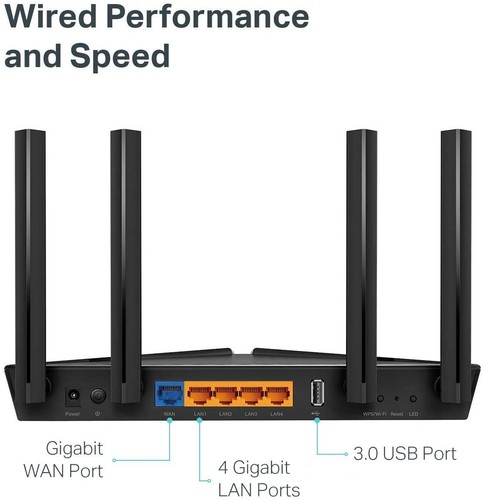 TP-Link Archer AX3000 WiFi 6 Router 4 Stream Dual-Band Intel Multi Gigabit - Picture 4 of 12