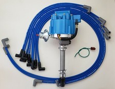 Chevy Corvette 62-74 Blue Tach Drive Hei Distributor 8.5mm Wires Under Exhaust