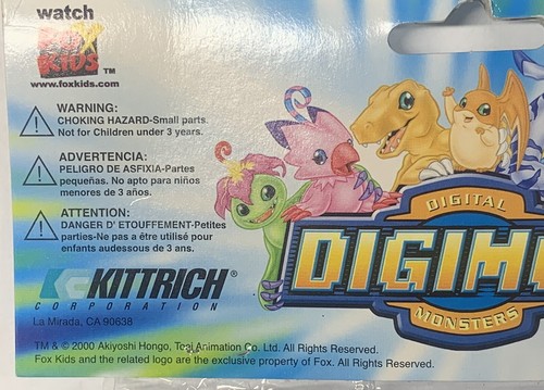 Vintage 2000 DIGIMON 4 PC STUDY KIT, PENCIL CASE, ERASER,RULER, SHARPENER - Picture 3 of 3