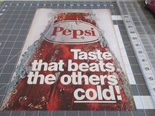 1969 Pepsi Cola, Taste that beats the others Cold ! Print Ad