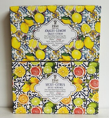 あいSHOP 様　40g缶 10個セット 2-Pack Zeni ~ Spicy Citrus & Amalfi Lemon Bar Soap 6 x 150 g Each