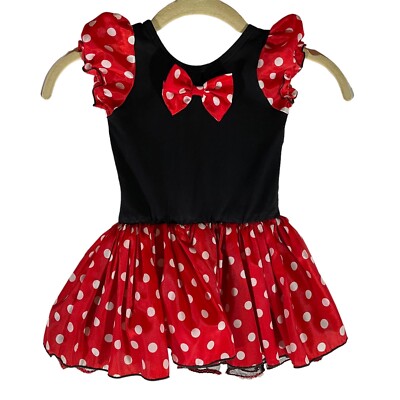 black minnie mouse dress Girls Minnie Mouse Inspired Dress 8 / Red