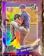2023 Donruss Baseball Rated Prospect Base Holo Purple #43 Gavin Stone