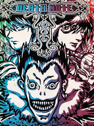 Death Note - Ryuk - Light Yagami - Misa Amane Hand printed Anime T-Shirt - Picture 8 of 10