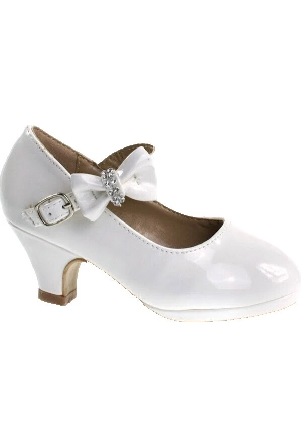 Zapatos de Cuero Sintético Blanco para Niñas