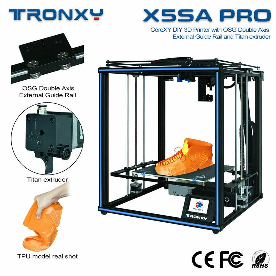 Impresora 3D TRONXY X5SA / X5SA PRO Core XY FDM KIT HÁGALO USTED MISMO Placa de Vidrio 330×330×400mm Foto 2 de 4