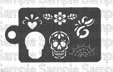 Sugar Skull Halloween FACE PAINTING STENCIL