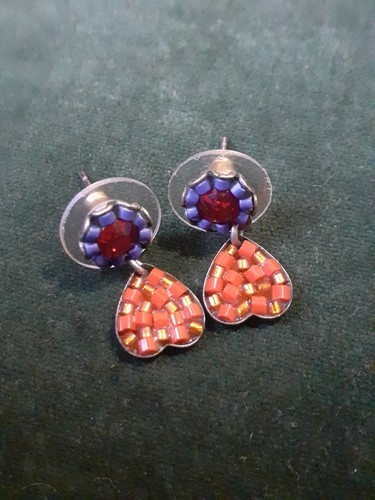 Michal Golan Vintage Jewellery Box Neckace & Earrings. Crystals And Stones - Picture 6 of 8