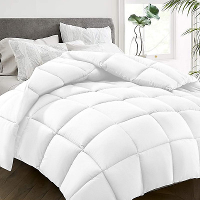 HYLEORY All Season Queen Size Bed Comforter - Cooling Goose down Alternative Qui