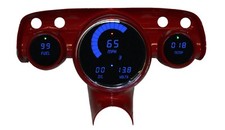 LS Swap Chevy 57 Bel Air Digital Dash Panel Blue LED Gauges Made In The USA