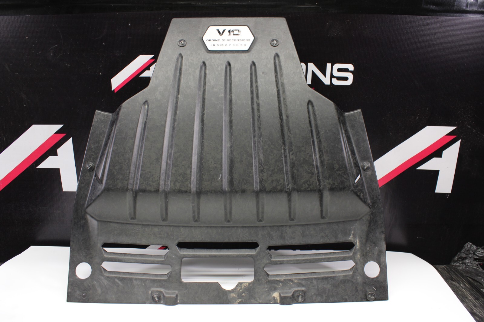 2015 LAMBORGHINI HURACAN COVER (CARBON FORGED) ENGINE BAY TRIM PANELS OEM LH RH