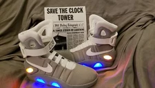 Back To The Future Shoes Air Mags size 10 Prop Costume