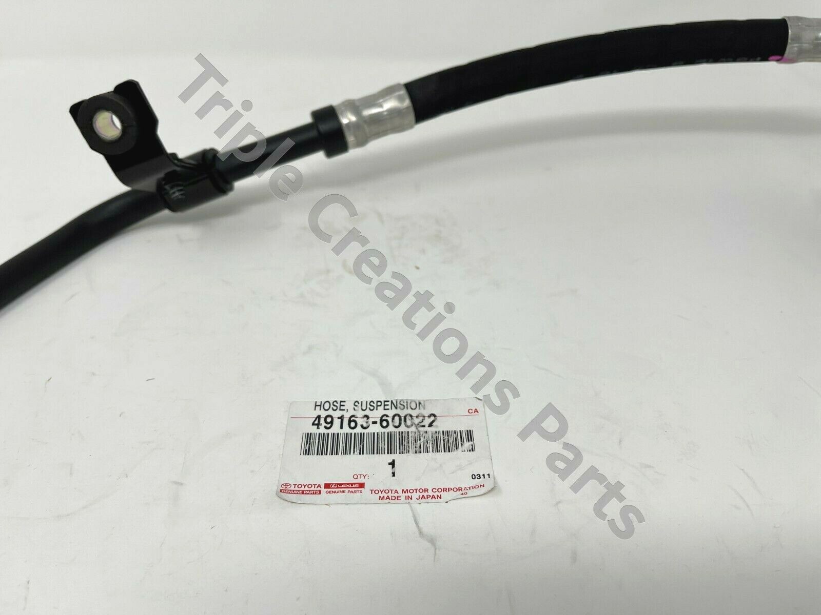 TOYOTA GENUINE OEM 49163-60022 HOSE SUSPENSION CONTROL PRESSURE NO 