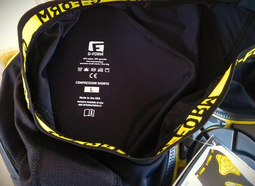 Pantaloncini UOMO Large G-FORM Biker Calcio Foderati Imbottiti COMPRESSIONE 'NUOVI' Activewear - Foto 5 di 5