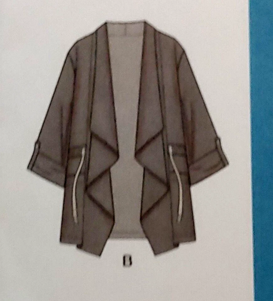 Simplicity S8989 Sz XXS-XXL Misses Coat Jacket Vest UNCUT Sewing Pattern USA - Image 4 of 4