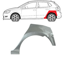 Für Volkswagen Polo 6R 2009-2017 5 Türer Radlauf Reparaturblech Hinten / Links