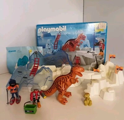 PLAYMOBIL DINOSAURE + BEBE T REX ARCTIQUE 3170 2 PERSONNAGES POLAIRE - Photo 1/4
