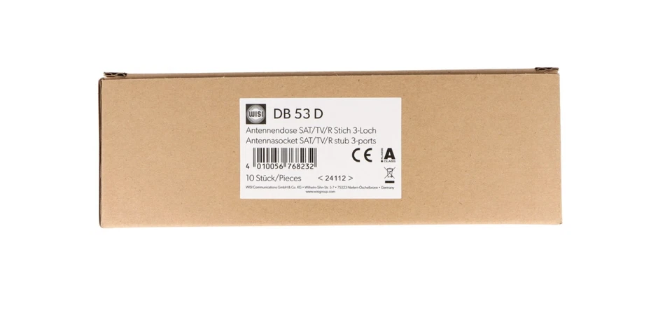 BUSCH JÄGER Komplettset Netzwerkdose + Antennendose 3 Fach FUTURE LINEAR WEIß - Bild 3 von 3