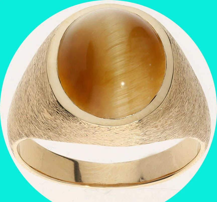 Chrysoberyl Cat's Eye Ring 12.5 Carats Milk and Honey Certified Men's Ring  For Sale at 1stDibs | mens cats eye ring, milk and honey ring, honey cats  eye stone