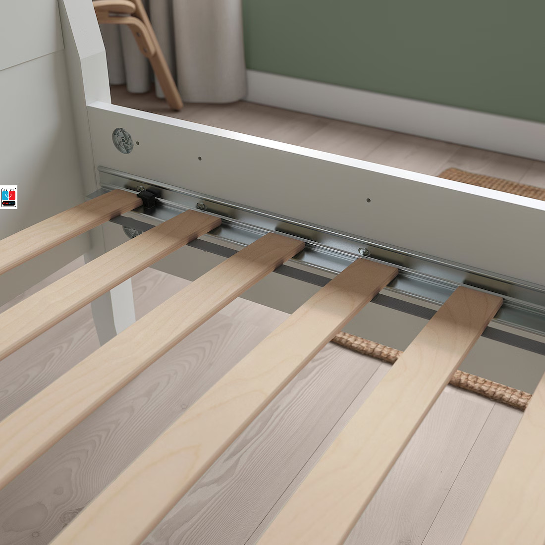 NEW IKEA LUR&Ouml;Y Slatted bed base Queen,Bed slats, Birch Veneer , Fast Shipping