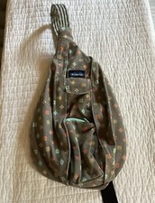 KAVU Original Rope Sling Bag Polyester Crossbody Backpack 15  Good Condition