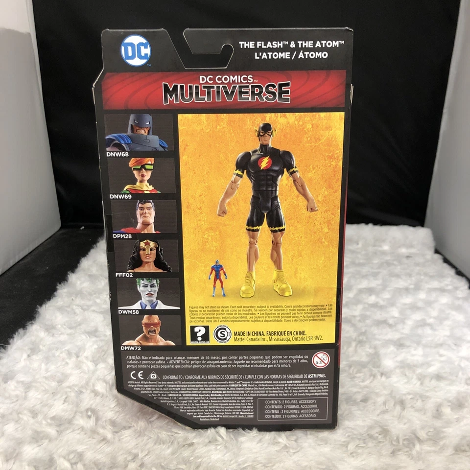 DC Comics Multiverso THE FLASH & ATOM: com Cabeça Bruce Wayne Desmascarada NOVO LACRADO - Imagem 3 de 4