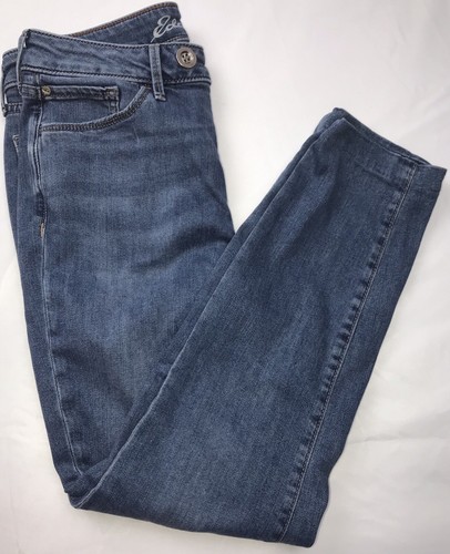 Eddie Bauer Jeans Skinny Blue Slightly Curvy Womens Sz 6 Med Wash - Picture 3 of 4