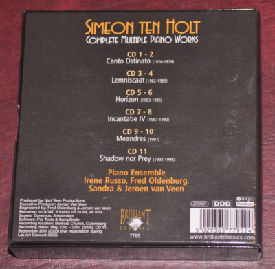 Simeon ten Holt - Complete Multiple Piano Works, Canto Ostinato