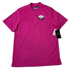 NEW PGA TOUR Men  s Edge Collar Polo Shirt Pink Size Small NWT FREE Shipping
