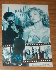 Seltene Werbung vintage Karl Lagerfeld LAGERFELD PHOTO Fragrance for Men 1992