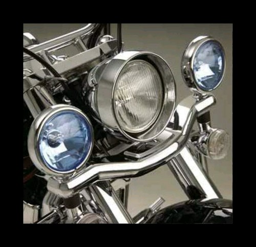 Show Chrome 53-432BL Contour Driving Light Kit, Blue Lens 4 1/2 Honda VT750 Aero - 第 1/2 張圖片
