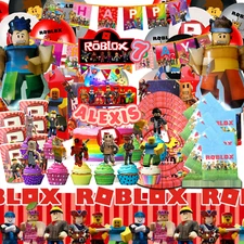 boyBlox PARTY SUPPLIES BIRTHDAY DECORATION BALLOON TABLEWARE CUPCAKE CAKE TOPPER