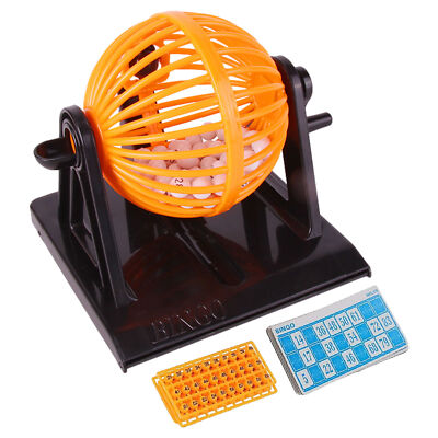 Bingo Game Set Lottery Number Machine Family Party Game ingo Cage With Ball