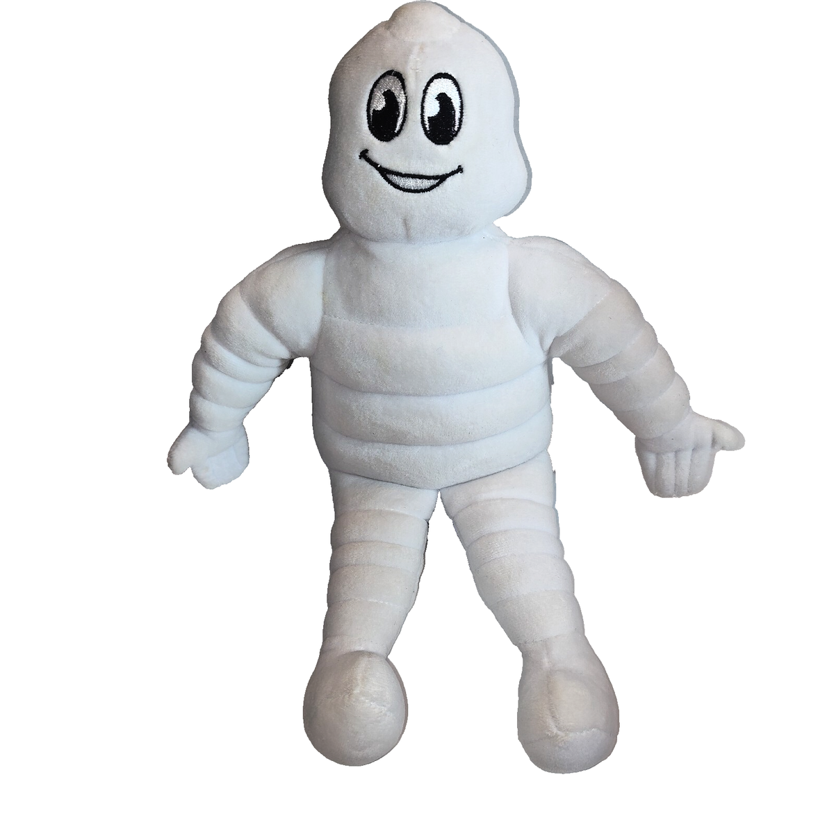 Michelin Man Bibendum Plush Doll Toy White Mascot Stuffed Logo Tag