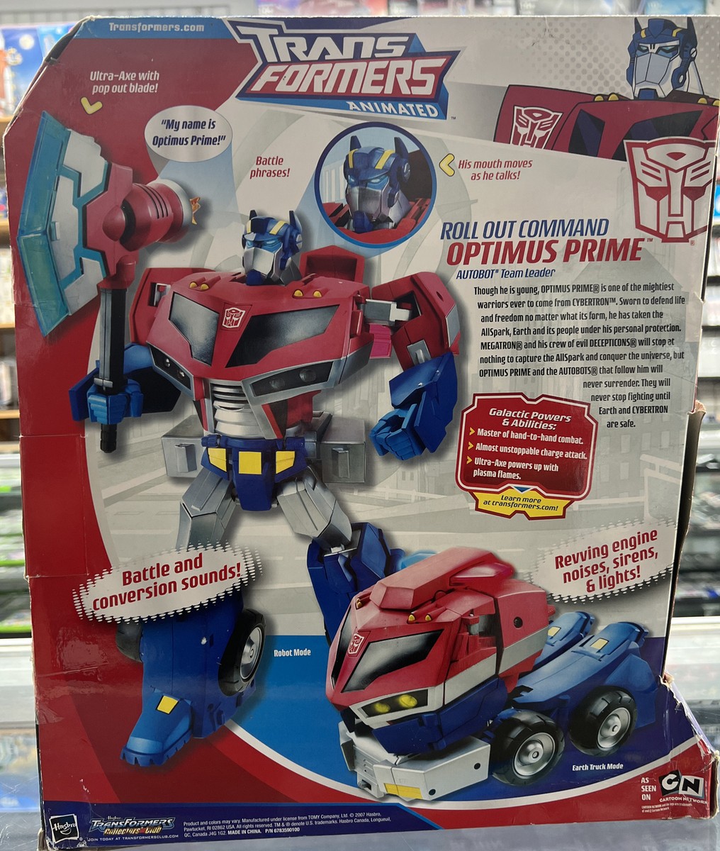 Transformers Animated Optimus Prime Roll Out Command Supreme Class