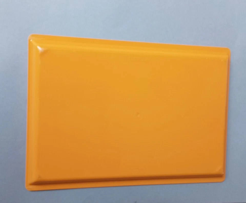 Hans Theo Baumann Bauhaus Luftansa 1ª clase naranja bandeja de servicio 1967 RRR Foto 3 de 4