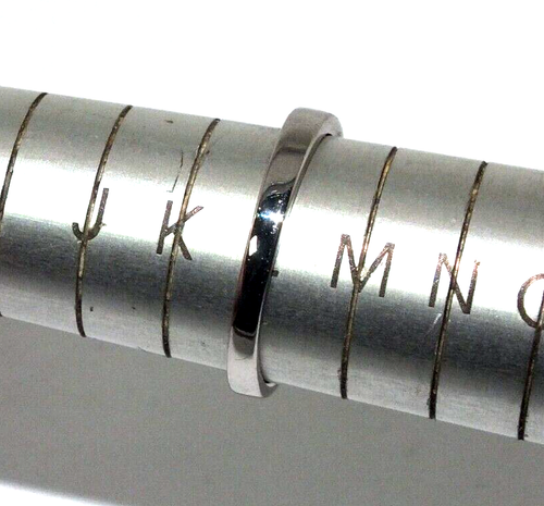 Anello Eternity Mezza In Oro Bianco 9 Carati Con Diamanti Per Donne, Taglia UK L - Foto 5 di 7