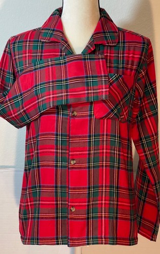 OLD NAVY Red Tartan Plaid Unisex Shirt Youth Size XL (14 - 16) NWT - Picture 2 of 7