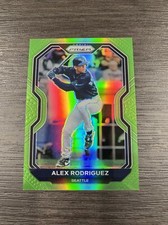 2021 Panini Prizm Tier II Lime Green Prizm 083/125 Alex Rodriguez #195
